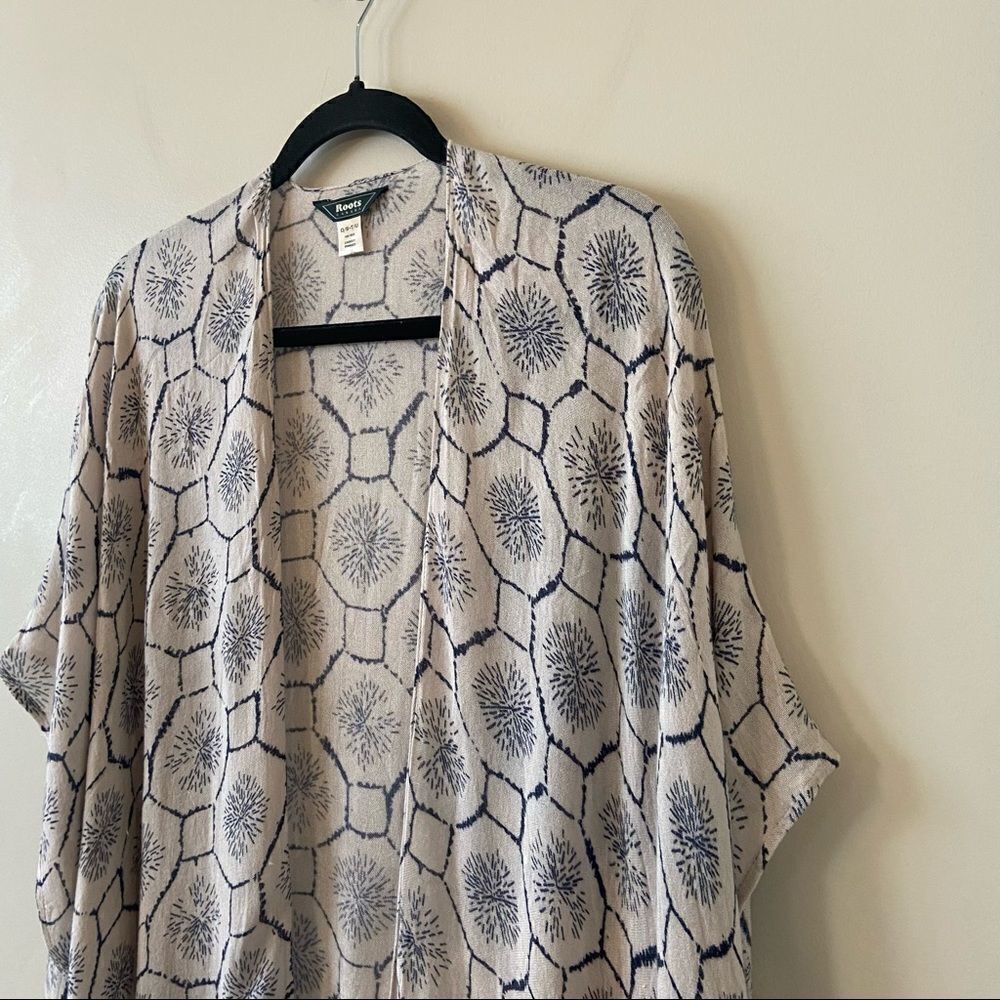Roots-east Coast Wanderlust Fringe Lightweight Kimono (O/S) - Picture 6 of 10